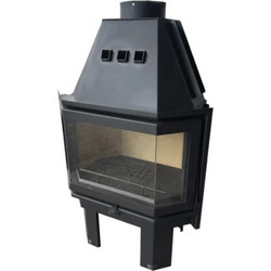 Thermozel Plain T854 Ενεργειακό Τζάκι Αερόθερμο Ξύλου Πρισματικό 18kW
