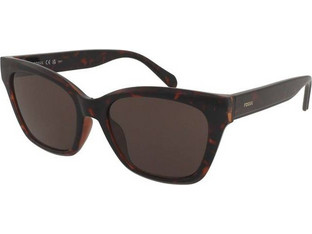 Fossil FOS3185/G/S 086/70 Γυναικεία Γυαλιά Ηλίου Πεταλούδα Κοκάλινα Ταρταρούγα με Καφέ Φακό