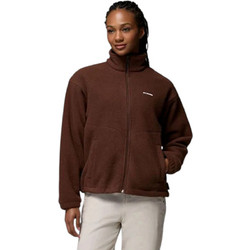 Columbia Timber Meadow Γυναικεία Ζακέτα Fleece Μακριά με Φερμουάρ Καφέ AR4894-256