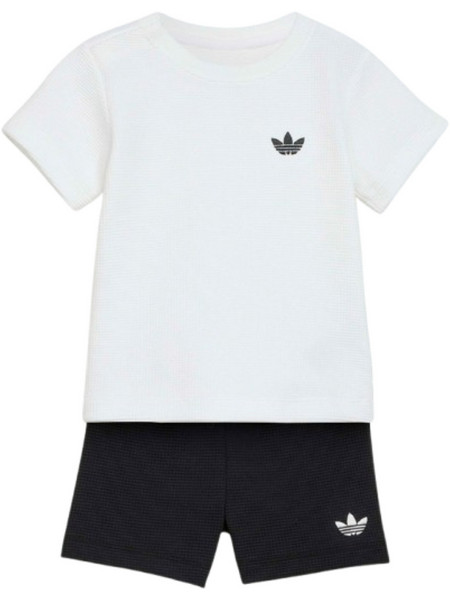 Adidas Βρεφικό Σετ Καλοκαιρινό Λευκό Μαύρο KT1794