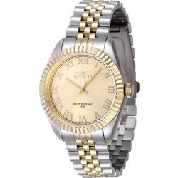 Invicta Specialty Γυναικείο Ρολόι με Ασημί Χρυσό Μεταλλικό Μπρασελέ 47416