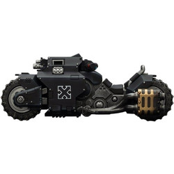JOY TOY Warhammer 40000 Raider-Pattern Combat Bike Raven Guard with Twin-Linked Bolt 22cm