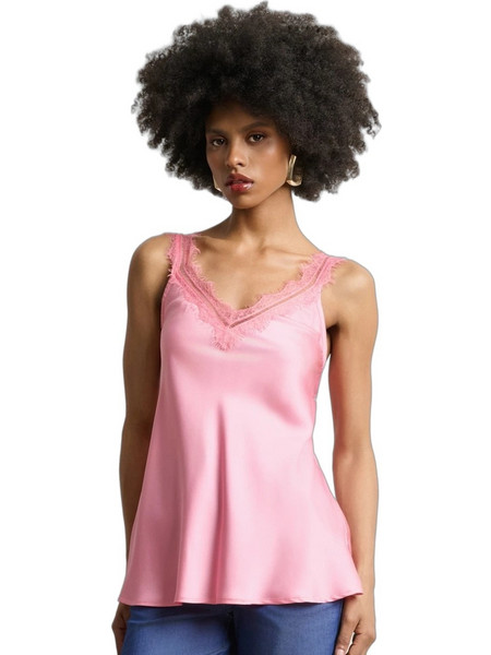 Desiree Γυναικείο Καλοκαιρινό Lingerie Top Σατέν Ροζ 17.44024