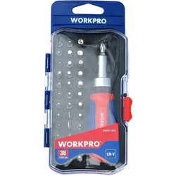 WORKPRO WP200517 Κατσαβίδι καστάνιας με μυτες 38 τεμαχίων