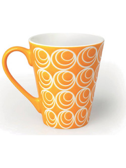 Κούπα New Bone China πορτοκαλί 275 ml Etnika