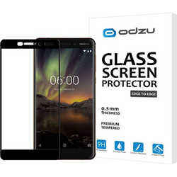 Γυαλί Προστασίας Odzu Glass Screen Protector, E2E για Nokia 6 2018 - 2pcs - ΜΑΥΡΟ
