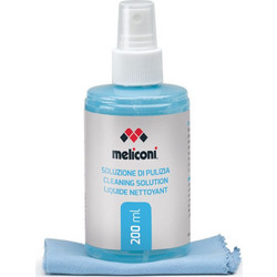 Υγρό καθαρισμού 200 ml + πανί με μικροΐνες MELICONI C-200 200ml /CLOTH