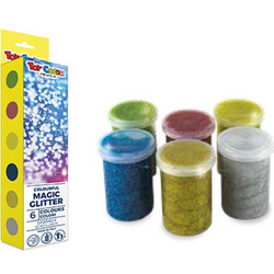TOY COLOR ΚΟΛΛΑ GLITTER 25ml SUPERWASHABLE 6 ΧΡΩΜΑΤΑ 537