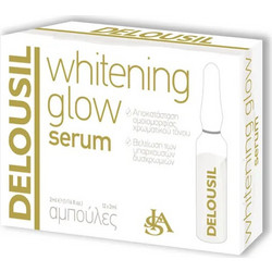S.J.A Pharm Delousil Whitening Glow Αντιγηραντικό Serum Προσώπου για Πανάδες & Λάμψη με Εκχύλισμα Σαλιγκαριού & Οξυγόνο 1x2ml