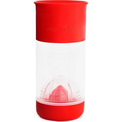 MUNCHKIN Miracle Fruit Infuser 360o, Ποτήρι-Στίφτης Φρούτων Κόκκινο - 414ml