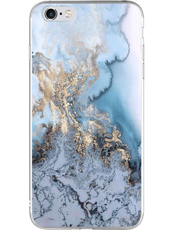 Silicon Marble Case iPhone 6/6s SM1 Blue