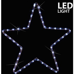 ΑΣΤΕΡΙ ΛΕΥΚΟ LED ΜΕ 2 Μ. ΦΩΤ/ΝΑ, 56X56 ΕΚ. IP44 - (600-20100) 13388