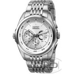 Esprit Classic White Ανδρικό Ρολόι Χρονογράφος με Ασημί Μεταλλικό Μπρασελέ ES000BS1005