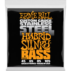 Ernie Ball 2843 Σετ 4 Χορδές Ηλεκτρικού Μπάσου Stainless Steel 45-105"