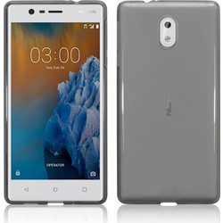 Terrapin Ημιδιάφανη Θήκη Σιλικόνης Nokia 3 - Smoke Black