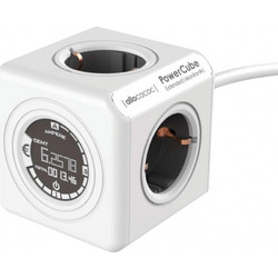 Allocacoc Extended Monitor Powercube 1,5m Cable - Grey