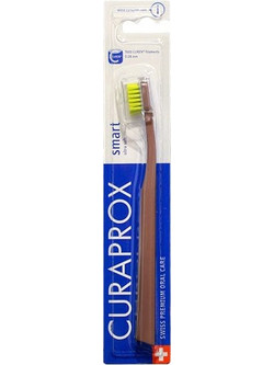 Curaprox CS 7600 Smart Ultra Soft Οδοντόβουρτσα Καφέ Λαχανί