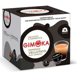 Gimoka Κάψουλες Espresso Vellutato Συμβατές με Μηχανή Dolce Gusto 16τμχ
