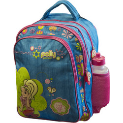 Paxos Polly Pocket Σχολική Τσάντα Πλάτης Δημοτικού Μπλε Ροζ 84405
