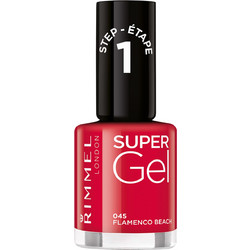 Rimmel London Super Gel 045 Flamenco Beach Gloss Βερνίκι Νυχιών Μακράς Διαρκείας 12ml