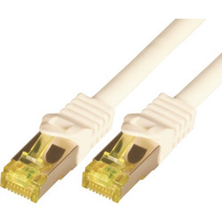 Mcab S/FTP STP Cat.7 Καλώδιο Δικτύου Ethernet 0.25m White