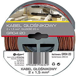Καλώδιο ηχείων 2x1,5mm 20m 5906881186329