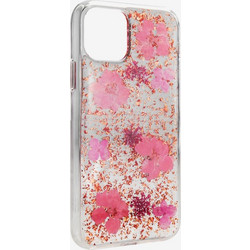 SwitchEasy case for Iphone 11 HANDMADE WITH REAL FLOWERS PINK GS-103-82-160-91