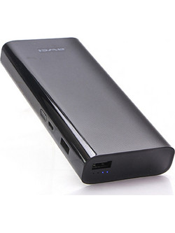Awei P77K Power Bank 12000mAh με 2 Θύρες USB-A Black