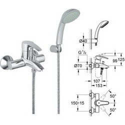 Μπαταρία Λουτρού GROHE Eurostyle Πλήρης 33592001