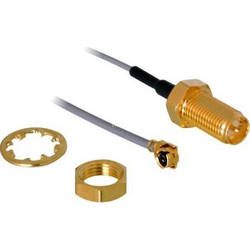 DELOCK RP-SMA CONNECTOR FOR INSTALLATION MHF U.FL-LP-068 PLUG ADAPTER 20CM