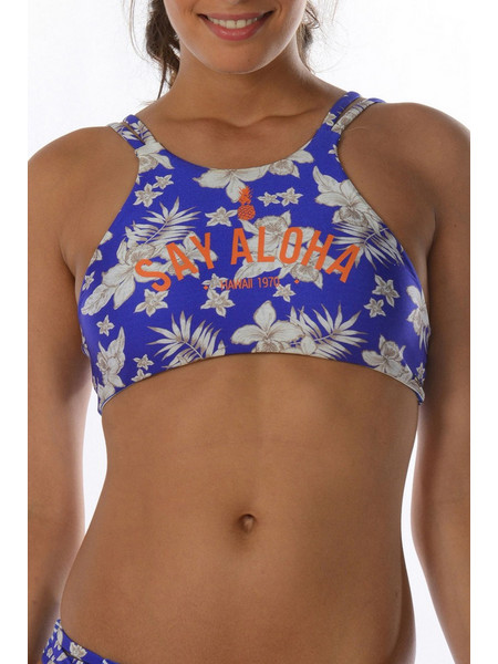 Banana Moon Bikini Top Floral Μπλε ARIO-RACER-GZZ36