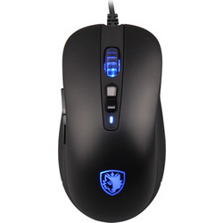 Sades Musket S15 Ενσύρματο Gaming Ποντίκι RGB 4000 DPI Black