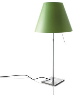 LUCEPLAN Luceplan Costanzina Green Κλασσικά Επιτραπέζια Φωτιστικά - Πορτατίφ - Με Καπέλο (D 13 pi. 1D13=NP00020+D 13 pi./ 1 1D13=1P11N25 )