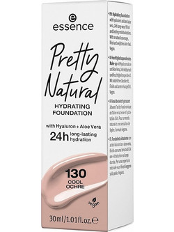 Essence Pretty Natural Hydrating 130 Cool Ochre Liquid Foundation 30ml