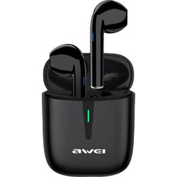 Awei T21 Ακουστικά Bluetooth Earbud Ανθεκτικά στο Νερό Black