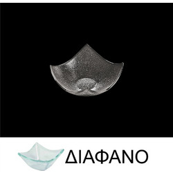 Μπωλ αστέρι από χυτό γυαλί 4mm 13x13cm διαφανές ΣΕΤ 12 ΤΕΜΑΧΙΩΝ c373464