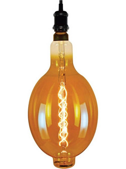 ΛΑΜΠΤΗΡΑΣ LED ΚΟΡΙΝΑ FILAMENT AMBER E27 8W 2200K (ΘΕΡΜΟ) 450Lm Φ180x385mm 220V VIVA 3800228027486