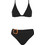 Gsecret Bikini Set Τριγωνάκι με Ενίσχυση Ψηλόμεσο Μαύρο C9156-14040