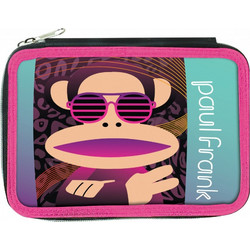 Back Me UP Paul Frank Animal Print Κασετίνα Γεμάτη με 2 Θήκες Ροζ 346-67100