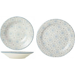 Σετ πιάτα 18 τμχ stoneware Cosy & Trendy Trinidad