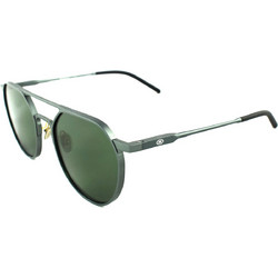 Moritz 11414 MK04 Ανδρικά Γυαλιά Ηλίου Aviator Κοκάλινα Μεταλλικά Μαύρα με Πράσινο Polarized Φακό