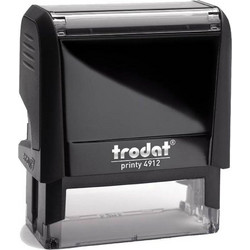 Trodat printy σφραγίδα μαύρη 4912 με μαύρο μελάνι, 47x18χιλ. Δυνατότητα εκτύπωσης