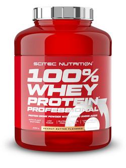 Scitec Nutrition 100% Whey Professional Peanut Butter Πρωτεΐνη Ορού Γάλακτος Γράμμωσης Χωρίς Γλουτένη 2.35kg