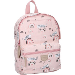 Kidzroom Mini Rainbow Σχολική Τσάντα Πλάτης Δημοτικού Ροζ 030-0984
