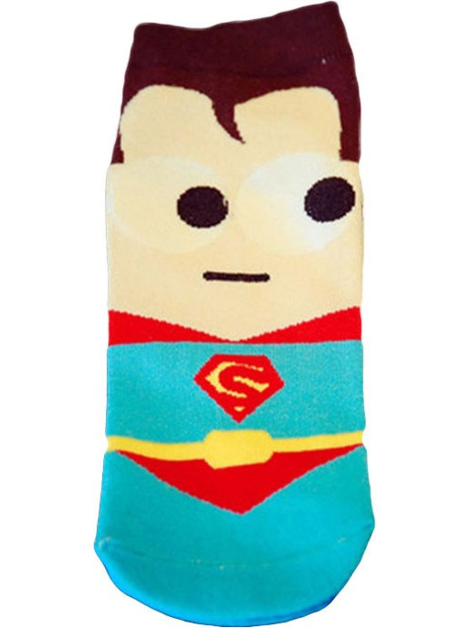 ...Pattern Cotton Summer Men Socks - Superman - One...