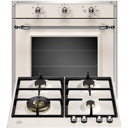 Bertazzoni Φούρνος Ηλεκτρικός Άνω Πάγκου 76lt 59.5cm F605HEREKAX με Εστίες Αερίου P604LHERAX HERITAGE