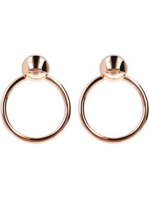 Σκουλαρίκια Κρίκοι Bronzallure Ball Rose Gold WSBZ01347.R