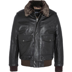 Schott N.Y.C A-2 Ανδρικό Μπουφάν Δερμάτινο Μαύρο LC5331X-002