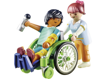 Playmobil City Life Ασθενής σε Αναπηρικό Καροτσάκι για 4+ Ετών 70193