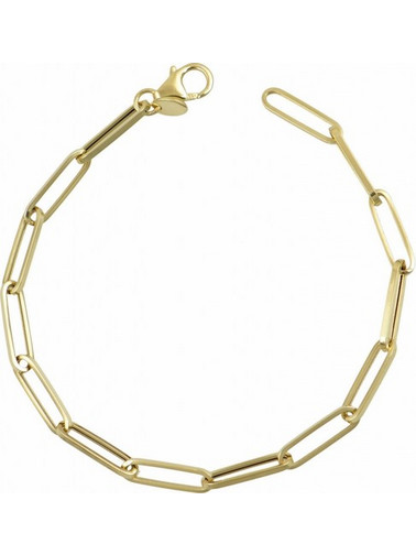 Βραχιόλι χρυσό 14Κ paperclip